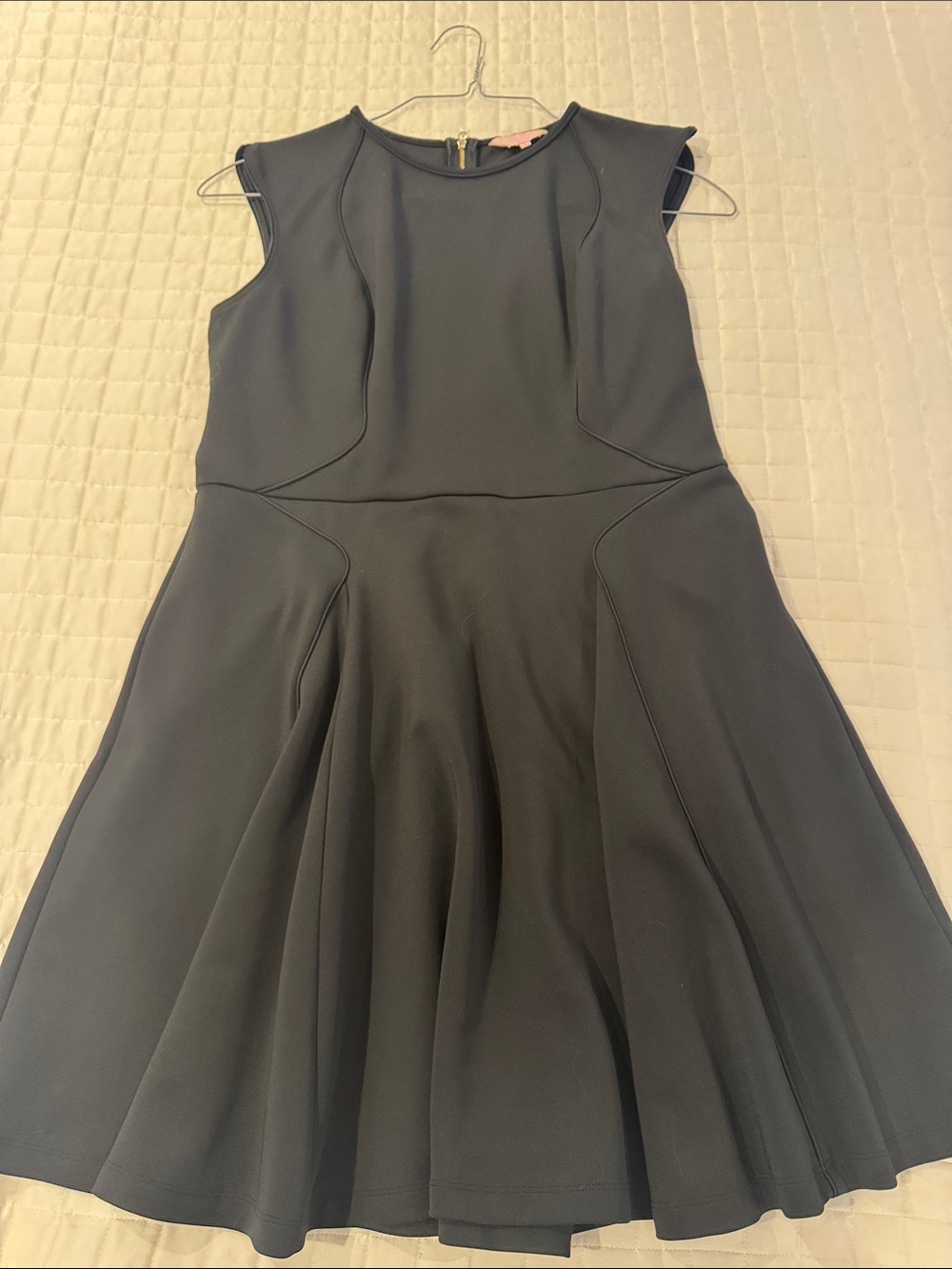 Ted Baker Black Sleeveless Fit-and-Flare Mini Dress